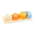 thumbnail image 2 of Juguetes Montessori, clasificador de formas, apilador de colores, juguetes de madera para clasificar y apilar. Rectángulo, 2 of 9
