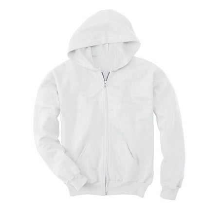 Hanes Comfortblend; Eco Smart; Full-Zip Kids' Hoodie Sweatshirt, Color: White,...