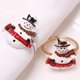 thumbnail image 2 of CHAO 6 servilleteros creativos: muñeco de nieve navideño, servilleteros únicos, suministros de vajilla para decoración de mesa de banquete de boda, 2 of 5