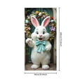 thumbnail image 3 of YWIYIUD 1PC Happy Easter Door Cover Easter Decorations, 71x35 Inch Easter Rabbit Eggs Door Banner Welcome Easter Banner Spring Theme Rabbit Door for Front Door Wall Indoor Outdoor Home Decor, 3 of 7