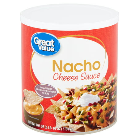 Great Value Nacho Cheese Sauce, 106 oz (Best Canned Nacho Cheese Sauce)