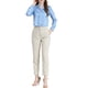 thumbnail image 2 of Camisa de oficina elegante de manga larga con cuello atado para mujer INSPIRE CHIC, XS, azul claro, 2 of 8