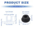 thumbnail image 2 of Uxcell 15 Pcs Tapón de Silicona en Forma de T, Diámetro 20 mm/0.79 Pulgadas, Tapón de Silicona Impermeable Reutilizable para Sellar Agujeros Redondos en Equipos de Tuberías, Negro, 2 of 7