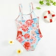 thumbnail image 3 of BULLPIANO Girls Swimsuits One-Piece Toddler Bathing Suit Kids Sport Summer Beach Swimwear for 3-8  Years Old, 3 of 4