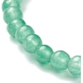thumbnail image 3 of Pulseras elásticas de jade natural teñido, pulseras de aventurina verde de imitación, pulseras de energía redonda de 4 mm para mujeres y hombres, joyería, regalos de cumpleaños., 3 of 3