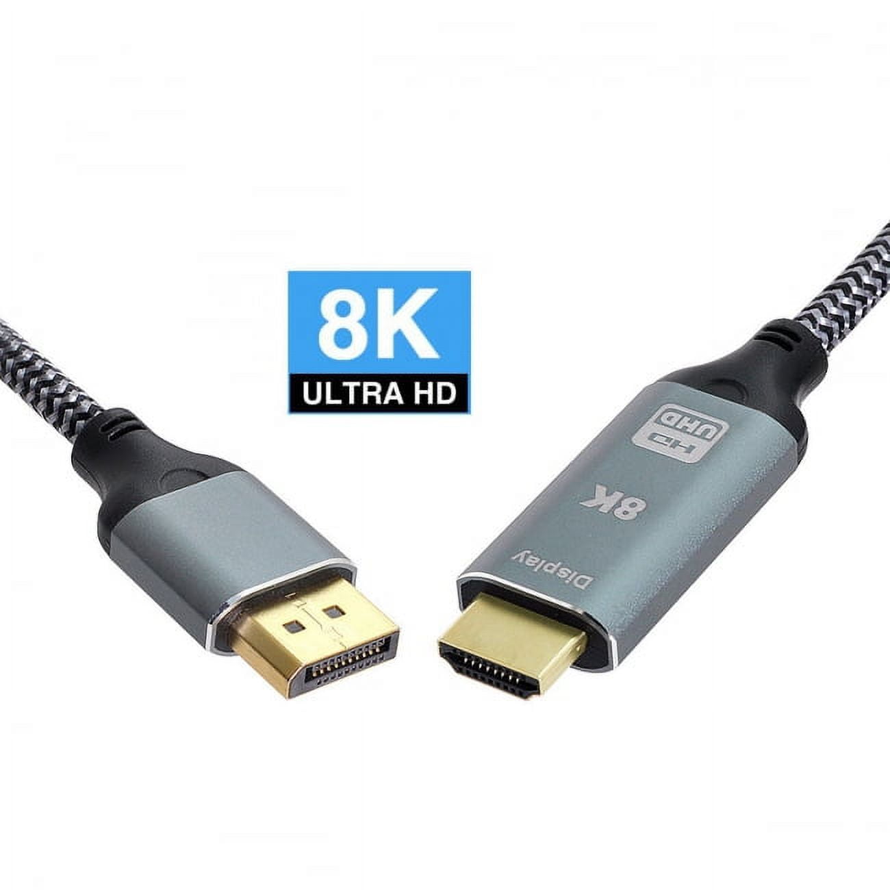 Chenyang CY DisplayPort 1.4 Source to HDMI 2.0 Display 8K UHD 4K DP to HDMI Male Monitor Cable Connector 1.8m 6ft Cable