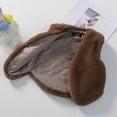 thumbnail image 5 of Girls Winter Cropped Vest Fuzzy Warm Soft Sleeveless Jackets Trendy Fashion Vests, Brown, 5 of 5