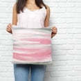 thumbnail image 2 of Pink Gray White Pillow Covers 20x20 Inch Decorative Throw Pillow Cover, Contemporary Simple Abstract Mottled Sofa Pillowcases Accent Cushion Case Home Decor Bedroom Living Room, 2 of 6