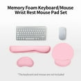 thumbnail image 3 of Mistaha Ergonomic Memory Foam Keyboard Wrist Rest Mouse Wrist Rest Mouse Pad Set with Lycra, 3 of 8