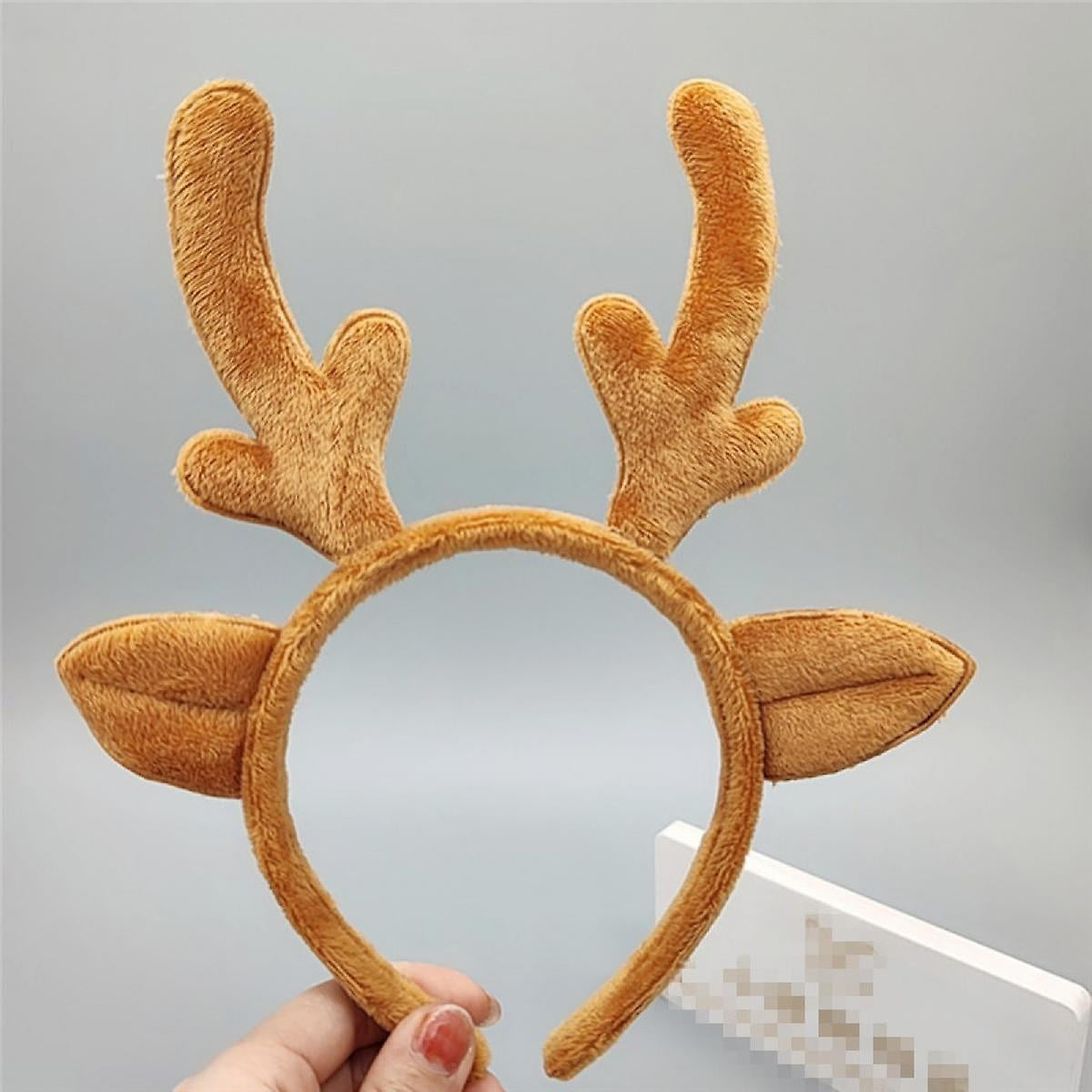 Christmas Brown Baby Reindeer Antlers and Ears Hair Band Headband