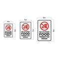 thumbnail image 5 of Portrait Round Plus No Outside Food Permitted Inside Wall or Door Sign | Food & Drink Restrictions - Small, 5 of 7