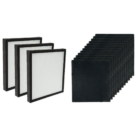

Li Jin Peng HEPA with Activated Carbon Pre Filter Replacement WK01234QPC For Oreck Airvantage WK10002QPC Plus Pet WK10052QPC Air Purifiers 3 Packs