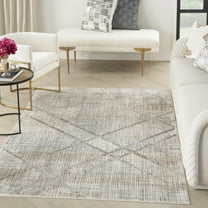 Inspire Me! Home Décor Iliana Modern Grey Mocha 5'3" x 7'3" Area Rug (5x7)