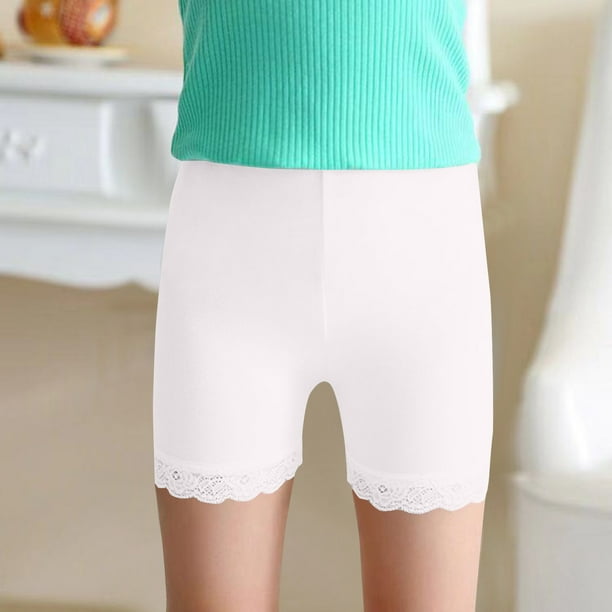 Odeerbi 2-15 Años Niñas Bicicleta Pantalones Cortos Algodón Seguridad Bajo Vestido Slip Pantalones Cortos Yoga Danza Pantalones Cortos Verano Estudiante Leggings Pantalones Cortos