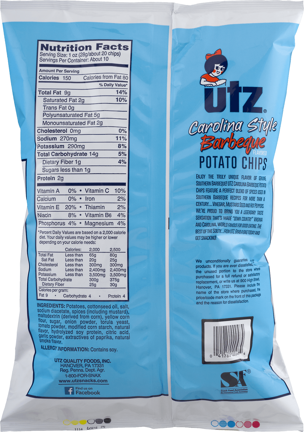 utz carolina style bbq
