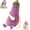 Eggplant (Upgraded), variant on Hugging Pillow with Warmth and Patting, plush hugging pillow, Plush Comfort Companion for Adults, Cozy Cuddle Hug Pillow Gentle Tap Buddy(Eggplant (Regular)(90 CM)