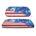 thumbnail image 2 of Pzuqiu American Flag Fireworks 2 Piece Golf Cart Seat Covers - Breathable Washable Universal Fit for 2-Seater Golf Carts Patriotic Gift, 2 of 10