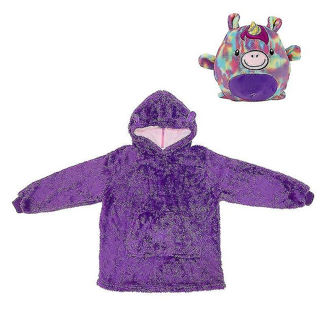 Chandail à Capuchon Couverture pour Enfants, Chandail à Capuchon pour Enfants, Chandail en Molleton en Forme d'Animal, Chandail à Capuchon Portable en Molleton, Chandail à Capuchon d'Hiver pour Enfants, Dropshipping