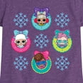 thumbnail image 3 of Lol Surprise! - Snowflake Wreath - Toddler & Youth Girls Short Sleeve Graphic T-Shirt, 3 of 5