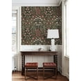 thumbnail image 2 of NextWall Ebony & Red Clay Tulip Garden Peel and Stick Wallpaper, 2 of 12