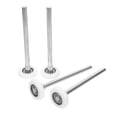 thumbnail image 1 of KAKOWELY 4 Pcs Rouleaux de Garage en Nylon de Remplacement Blanc Fonctionnement Fluide, 1 of 8