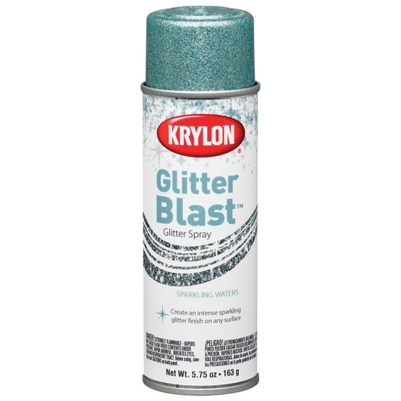 Krylon Glitter Blast Glitter Spray Paint, 5.7 oz., Sparkling Waters