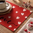 thumbnail image 4 of Smile 12 Set Total 48PCS Seasonal Decorative Placemats, All Season Polyester Durable Vintage Rustic Table Mats for Kitchen Home Farmhouse Cabin Decor Holiday Celebration, 4 of 10