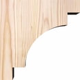 thumbnail image 3 of 3 1/2"W x 8"D x 8"H Mediterranean Smooth Corbel, Douglas Fir, 3 of 9