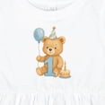 thumbnail image 4 of Inktastic First Birthday Cute Teddy Bear with Balloon Girls Baby Dress, 4 of 5