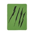 thumbnail image 2 of Effete Feline Claw Marks Scratch Fleece Sherpa Blanket, 2 of 6