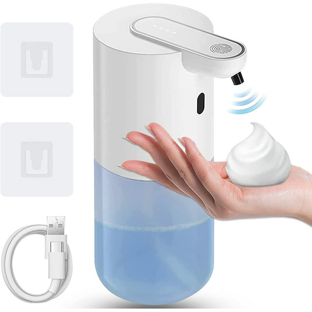 Automatic Soap Dispenser, 400ML Foam Soap Dispenser with Infrared Sensor, Wall Mounted Liquid Soap Dispenser for Bathroom