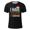 thumbnail image 5 of Mens Christmas T Shirt Crewneck Holiday Themed Apparel Couple Matching Short Sleeve Gifts for Men,Black,XL, 5 of 5