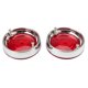 thumbnail image 1 of Cubiertas de lentes de luz de señal de giro delanteras compatibles con Street Electra Glide rojo, 1 of 7