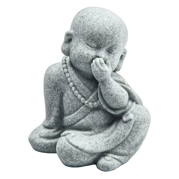 Ana Buddha Stone-Statue Little Buddhist Monks Tibetan Buddhism Figurines Zen Garden Ornament Meditation Home Aquarium-Decoration Home Decor