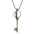 thumbnail image 1 of African Aboriginal Women LadyDresses Key Necklace Pendant Tray Embellished Chain, 1 of 3