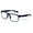 Matte Blue, variant on Men Progressive Bifocal Reading Glasses - No Line - Clear on Top Sport Fashion Reader CR02 +1.25