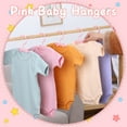 thumbnail image 5 of KABOER Baby Hangers for Closet, 50 Pack 11 Inch Toddler Hangers with 10 Pack Clips, Plastic Kids Hangers for Nursery, Baby Clothes Hangers, Ultra Slim and Stackable Space Saving, 5 of 8