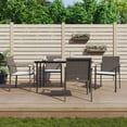 thumbnail image 1 of vidaXL 5 Piece Garden Dining Set with Cushions Poly Rattan and Steel, 1 of 5