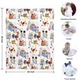 thumbnail image 4 of White Chicken Farm Pattern Blanket,Comfortable Soft Flannel Throw Blanket,All Season,Warm Lightweight Blankets for Sofa Bed Couch Living Room Chair,30"x40", 4 of 4