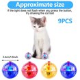 thumbnail image 1 of Qiaoxi Chat Interactif Glowing Ball Portable Coloré Mini Exercice de Course Jouets Boule Cadeaux Exquis, 1 of 8