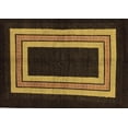 thumbnail image 1 of Ahgly Company Indoor Rectangle Abstract Brown Modern Area Rugs, 2' x 3', 1 of 4
