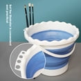 thumbnail image 3 of Kripyery Multifunctional Watercolor Bucket - Strong Load Bearing Silicone Foldable Design Pen Cleaner Bucket for Paintbrush Hold, 3 of 8
