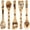 F, variant on EUDIDV Serving Spoons Large Wooden Soup Spoon Long Handle Natural Tableware Kitchen Accessories Mixing Spoons Kitchen Spoons