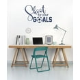 thumbnail image 3 of Shoot for Your Goals Soccer Best Wall Decals Stickers Vinyl Lettering Art Sports Décor 23x15-Inch Deep Blue, 3 of 5
