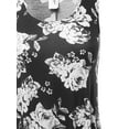thumbnail image 3 of A2Y Women's Fit Flare Scoop Neck Handkerchief Hem Tunic Tank Top Dress Black White S, 3 of 5