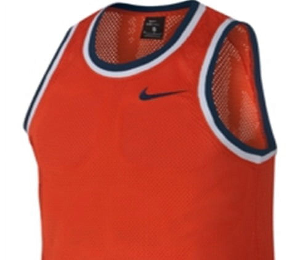 Nike Men's Dri FIT Mesh Basketball Jersey Orange Size Medium