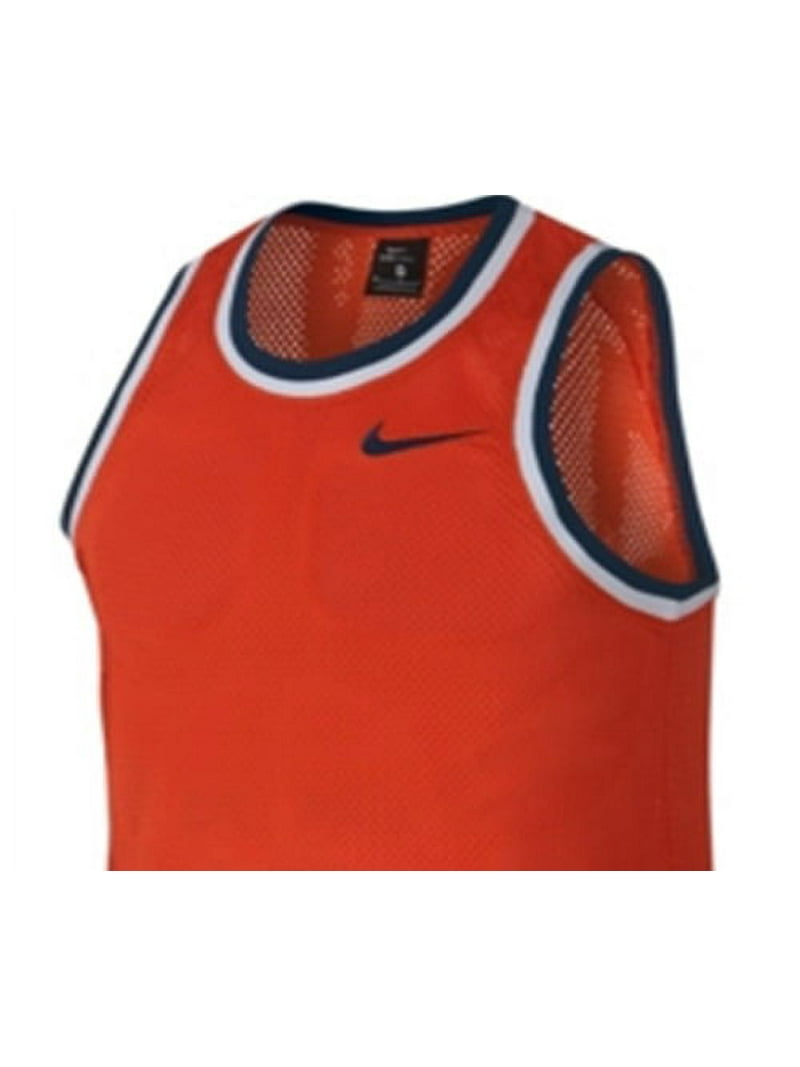 Nike Men's Dri FIT Mesh Basketball Jersey Orange Size Medium