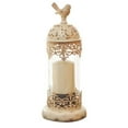 thumbnail image 7 of Moroccan Style Candlestick Candle Holder with Glass Cover Iron Bird Cage Candlestick Holder Stand Lantern Desktop Ornaments (B2), 7 of 7