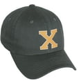 thumbnail image 1 of Daxton Classic 3D Varsity White Neon Orange Initial Letters Baseball Dad Hat, Charcoal, Letter X, 1 of 2