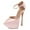 Light Pink, variant on Women Elegant High Platform Buckle Ankle Strap Pumps Pointed Closed Toe Stiletto High Heel Sexy Party Wedding Dress Shoes Size 9 Black Satin